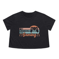 I'd Rather Be Gaming l Crop Tee