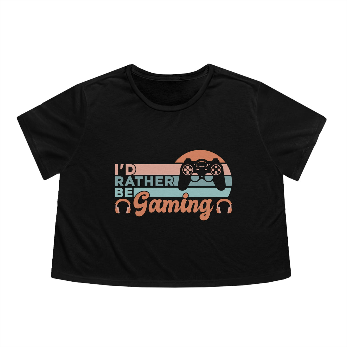I'd Rather Be Gaming l Crop Tee