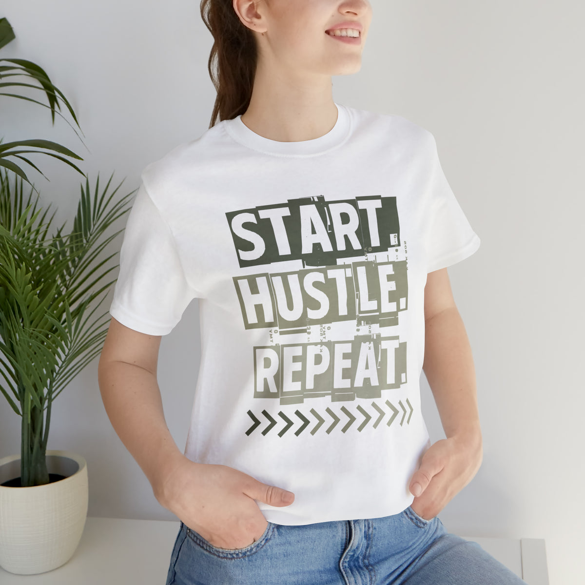 Start Hustle Repeat Mens Tee