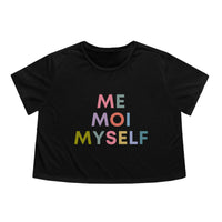 Me Moi Myself Womens Crop Tee