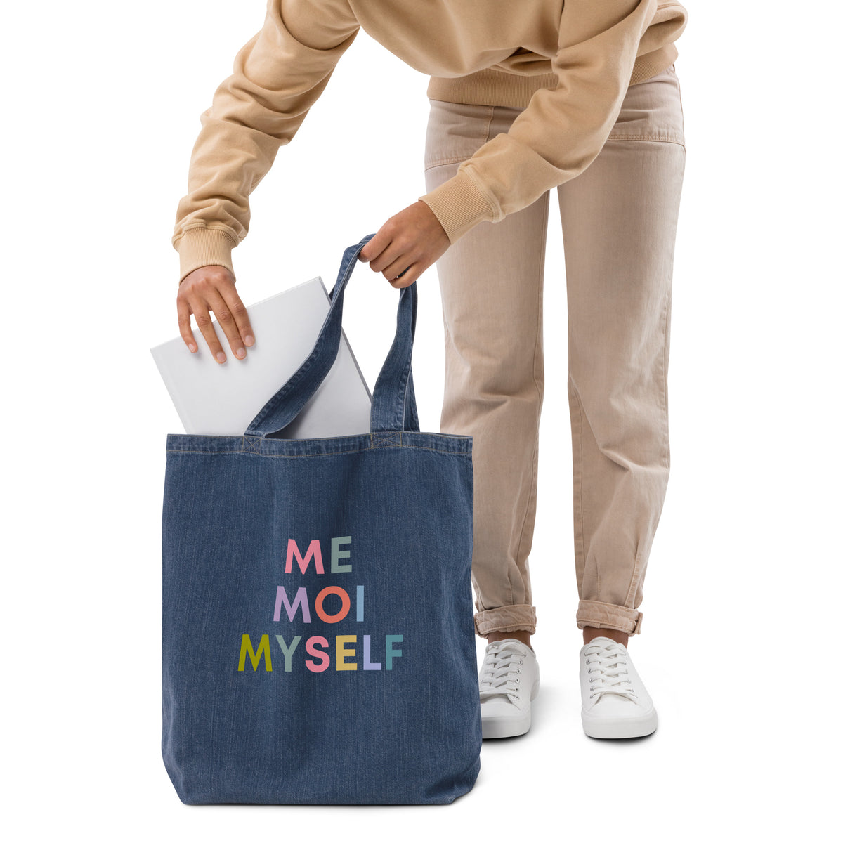 Me Moi Myself Denim Tote