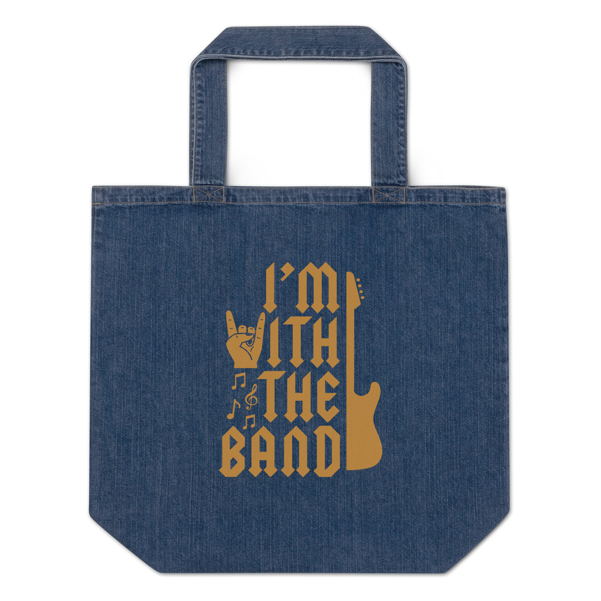 I'm With The Band Denim Tote