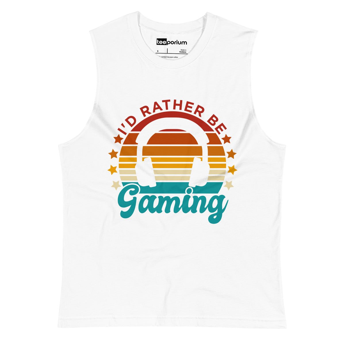 I'd Rather Be Gaming lI Muscle Tank