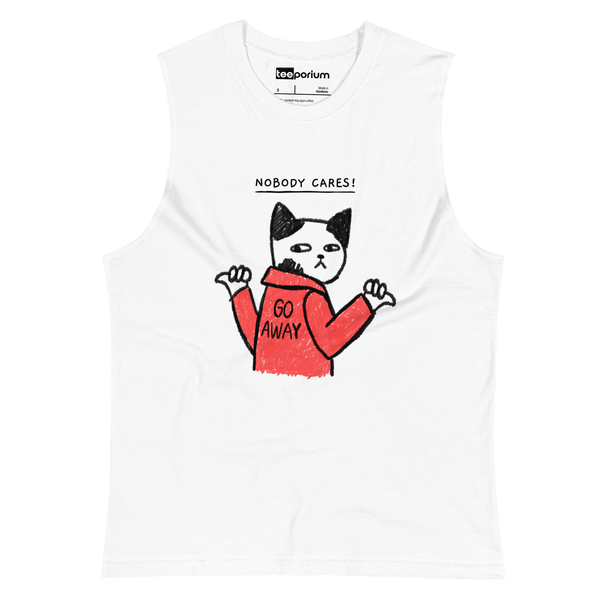 Nobody Cares, Go Away Cat Muscle Tank