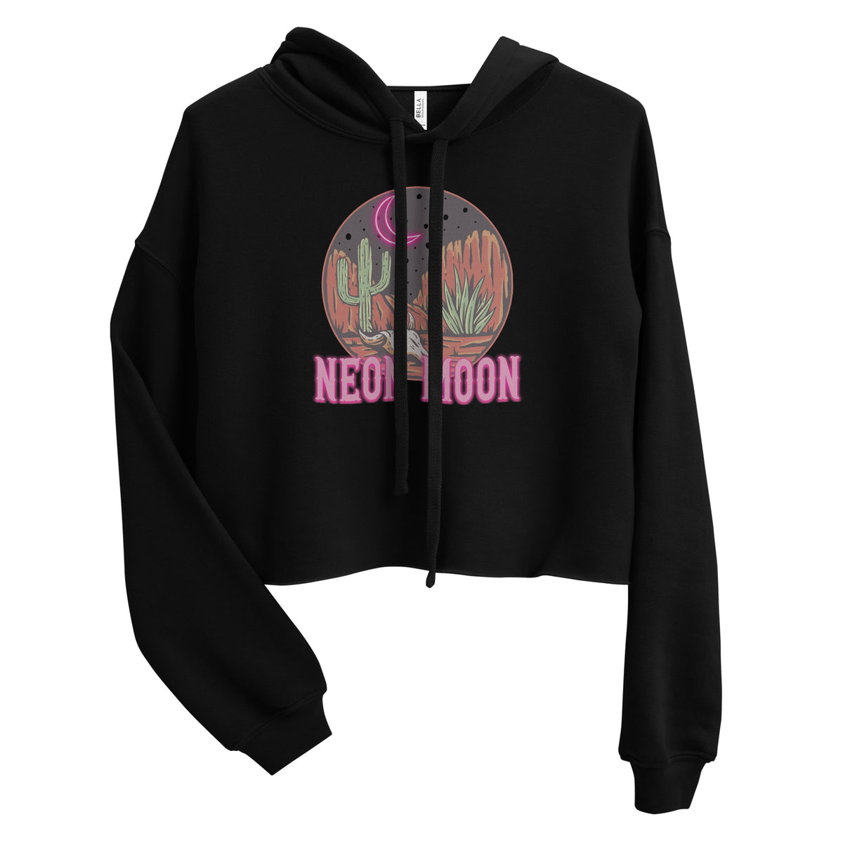 Neon Moon Crop Hoodie