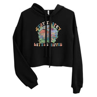 Stay Trippy Little Hippie Crop Hoodie