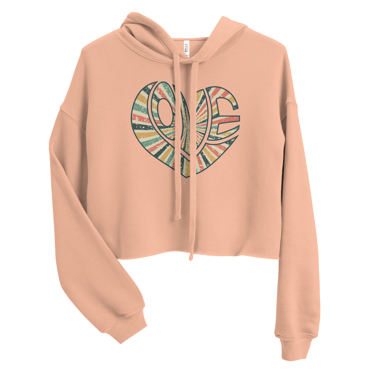 Love / Heart Crop Hoodie