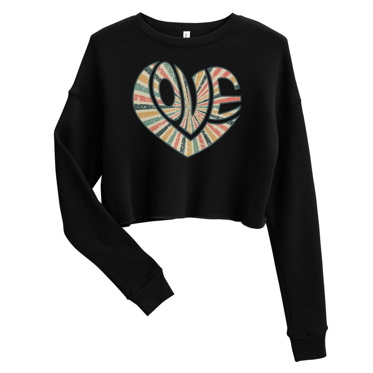 Love / Heart Crop Sweatshirt