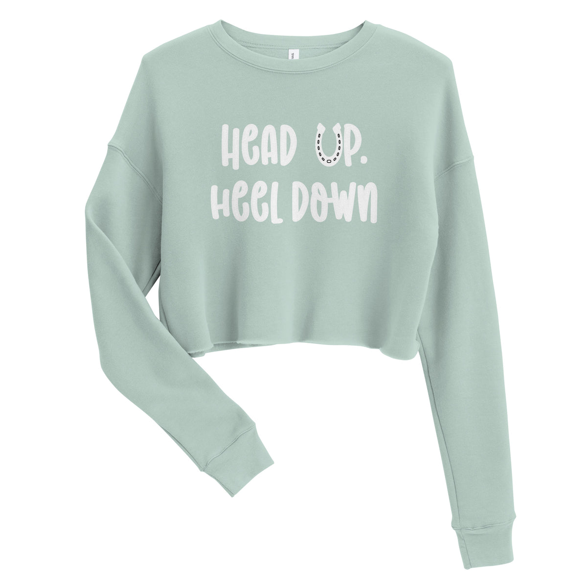 Head Up Heel Down Crop Sweatshirt
