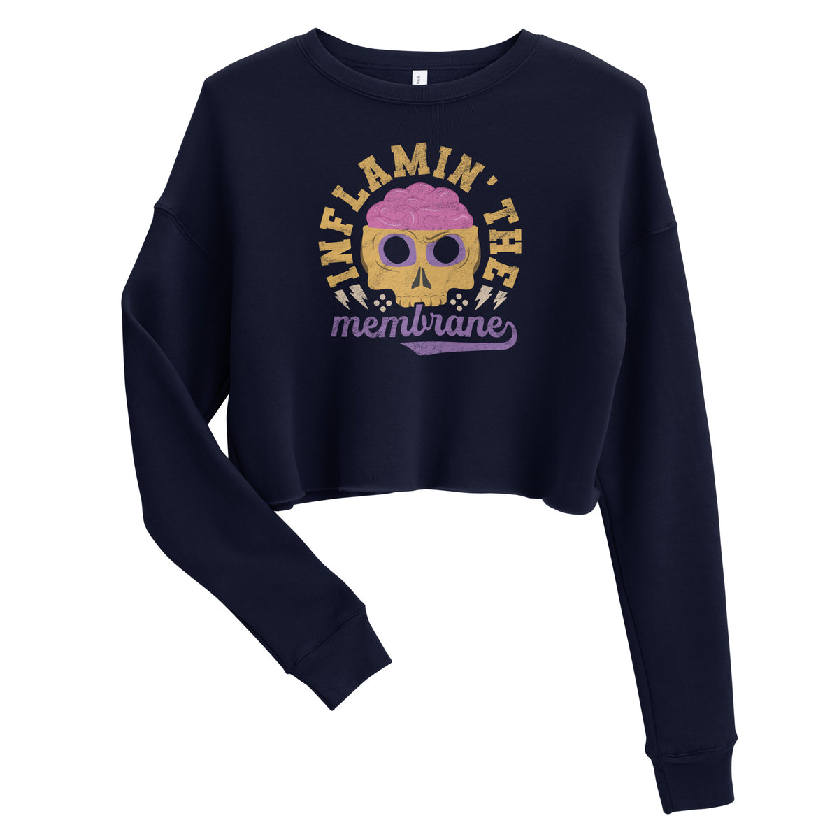 Inflamin' The Membrane Crop Sweatshirt