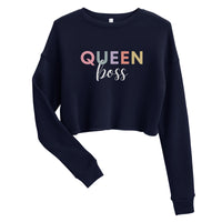 Queen Boss Crop Sweatshirt