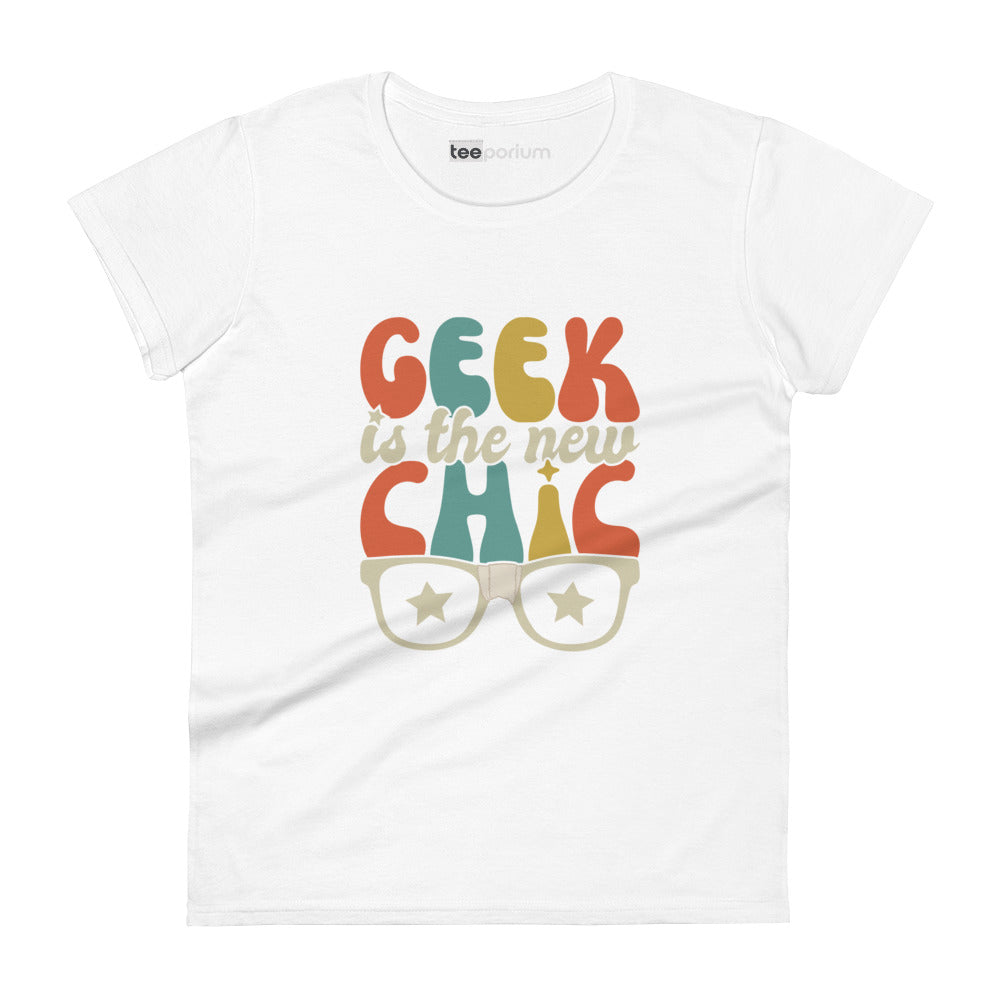 Geek Is The New Chic V Womens Tee